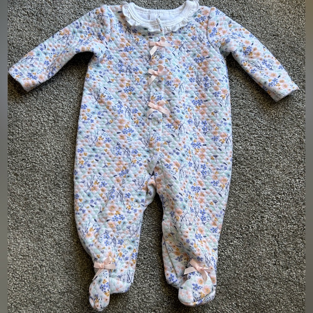 Laura Ashley Baby Floral Quilted Kids One Piece